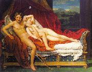 Jacques-Louis  David Cupid and Psyche1 oil on canvas